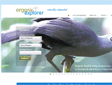 Tablet Screenshot of organicexplorer.co.nz